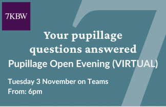 Blue banner for virtual opening evening on 3 November