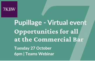 Green visual for Access to the Commercial Bar Virtual Event