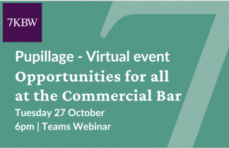 Green visual for Access to the Commercial Bar Virtual Event